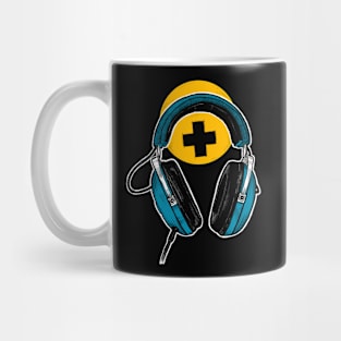 Headphones Blue Mug